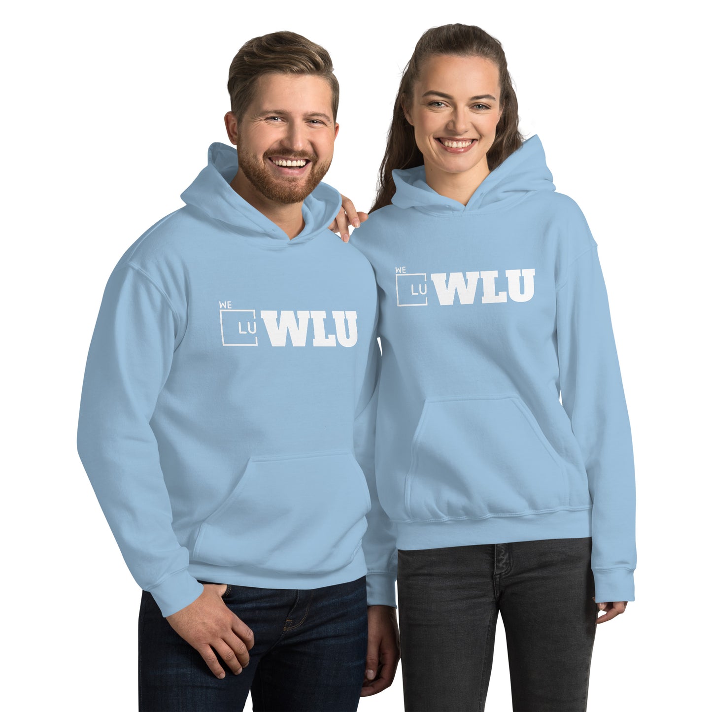 WLU Unisex Hoodie "Letter" - White Logo