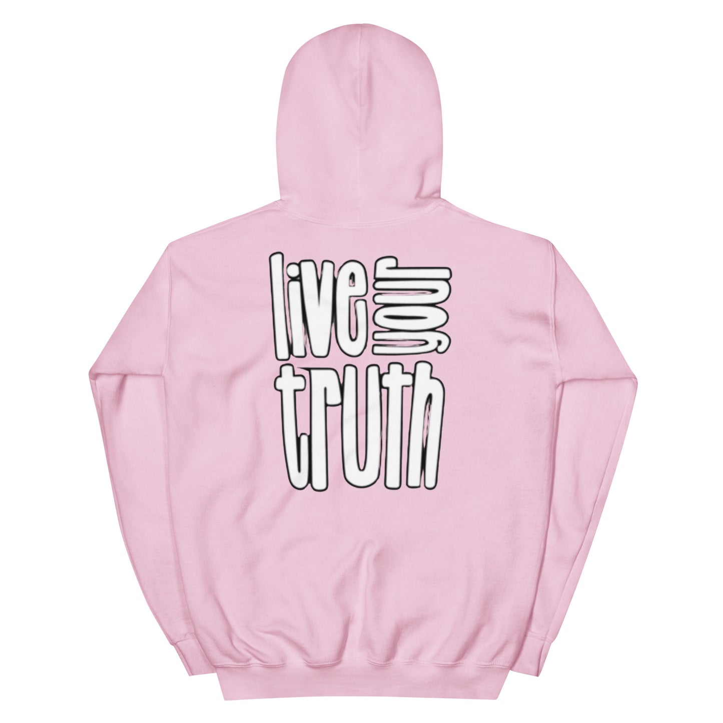 WLU Unisex Hoodie "Live Your Truth" - White Logo