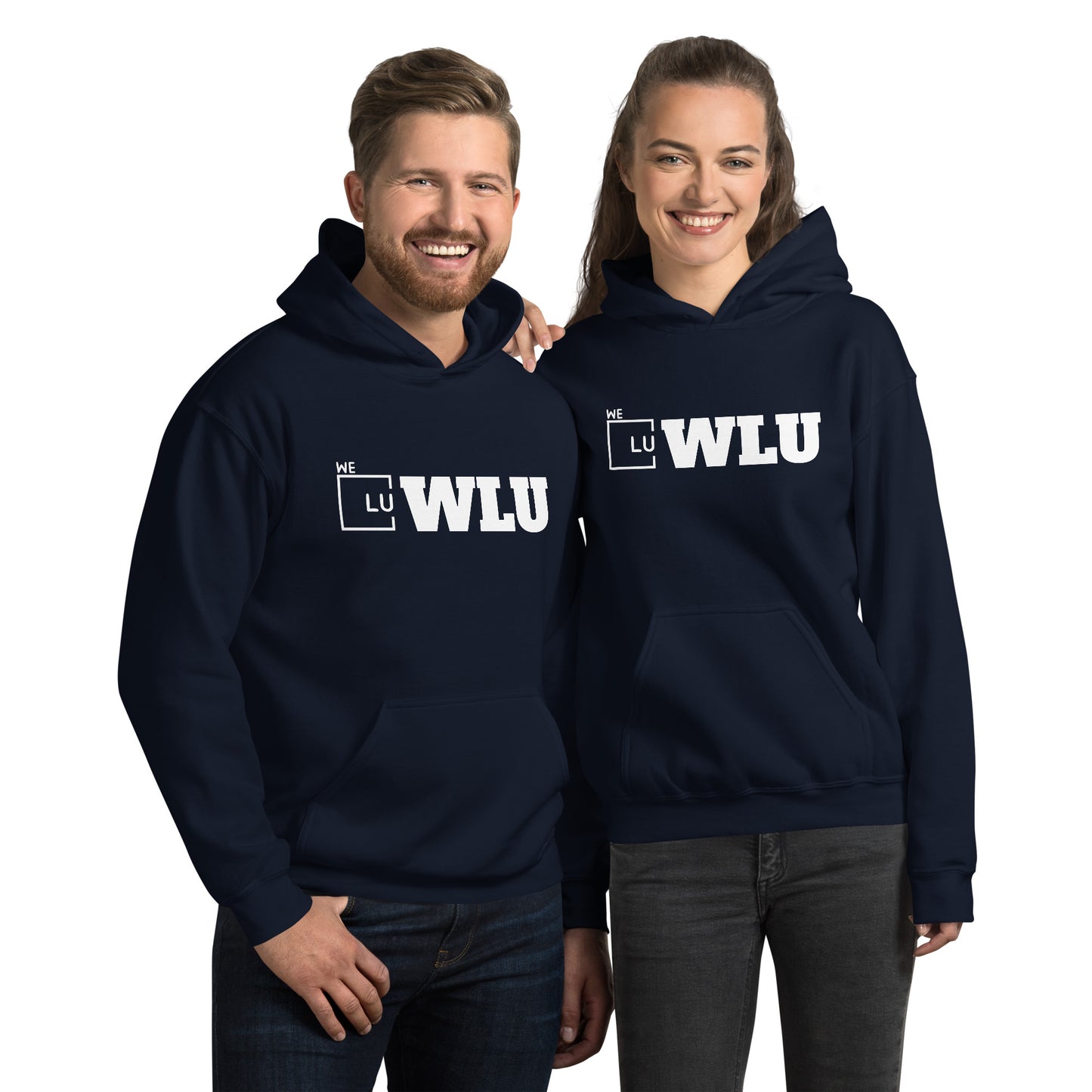 WLU Unisex Hoodie "Letter" - White Logo