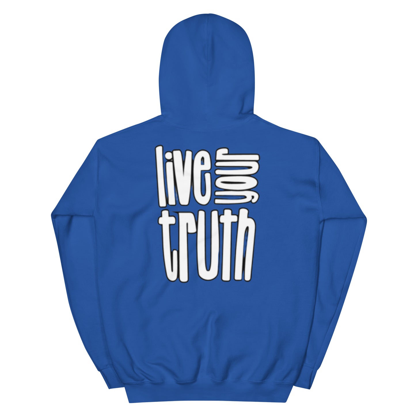 WLU Unisex Hoodie "Live Your Truth" - White Logo