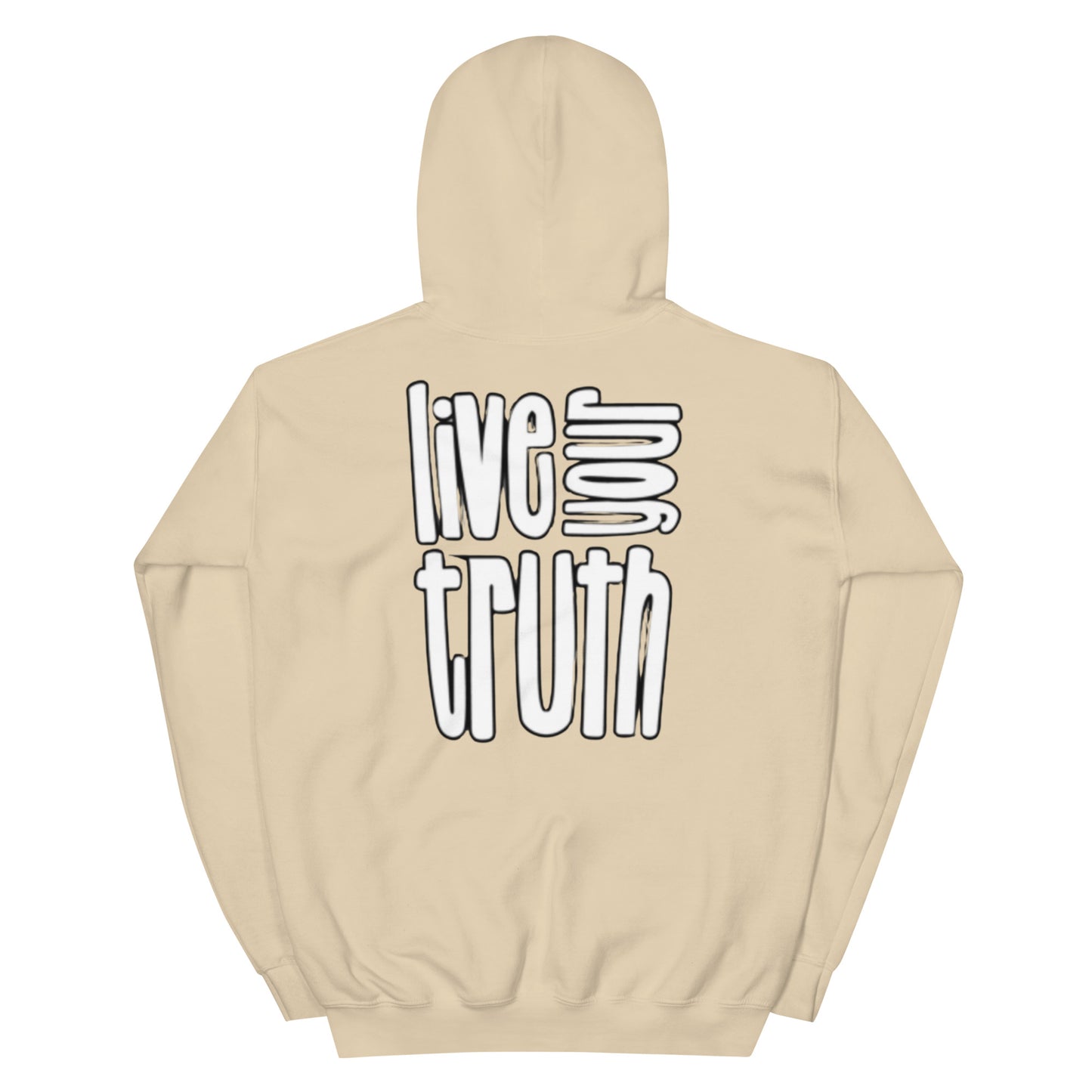 WLU Unisex Hoodie "Live Your Truth" - White Logo