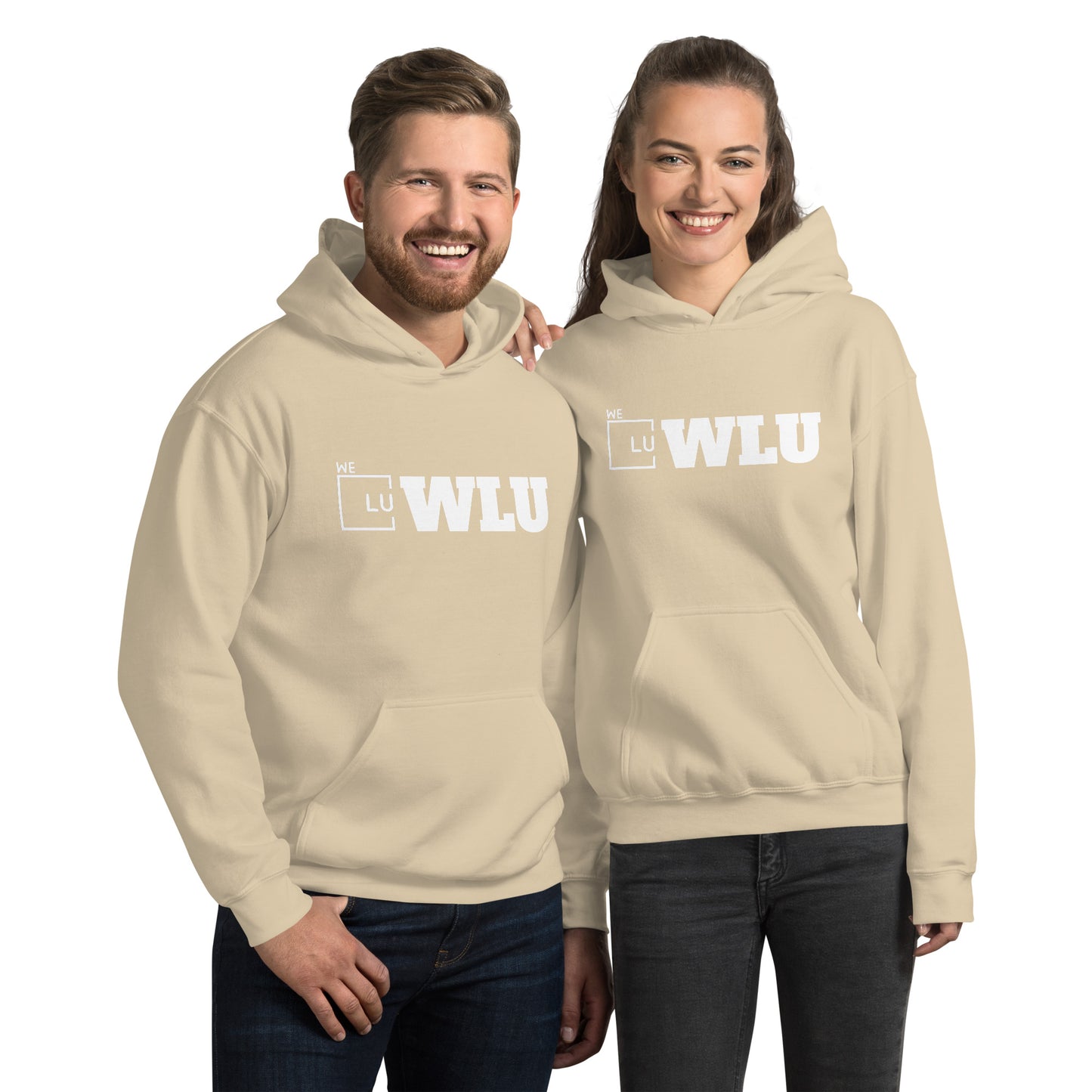 WLU Unisex Hoodie "Letter" - White Logo