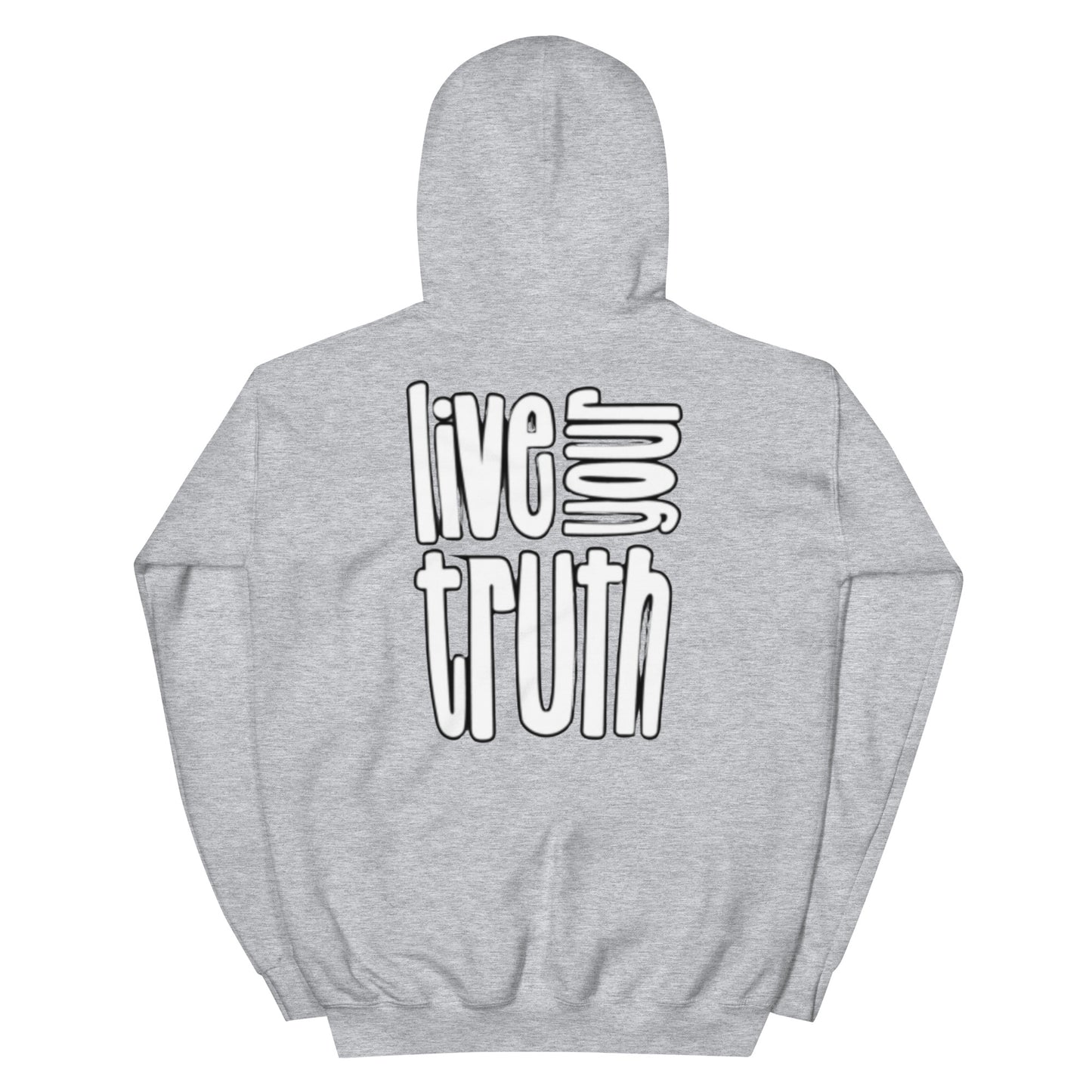 WLU Unisex Hoodie "Live Your Truth" - White Logo