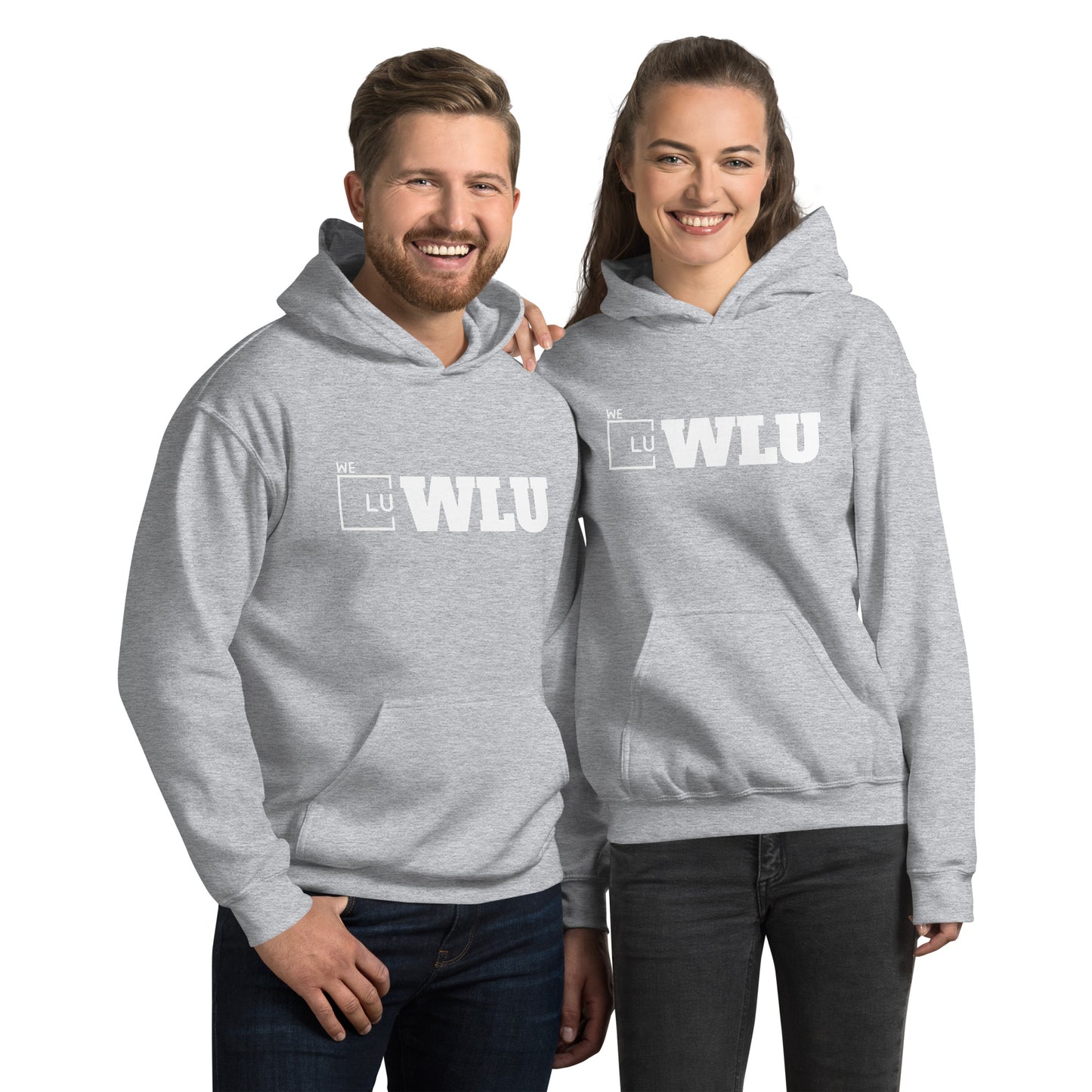 WLU Unisex Hoodie "Letter" - White Logo